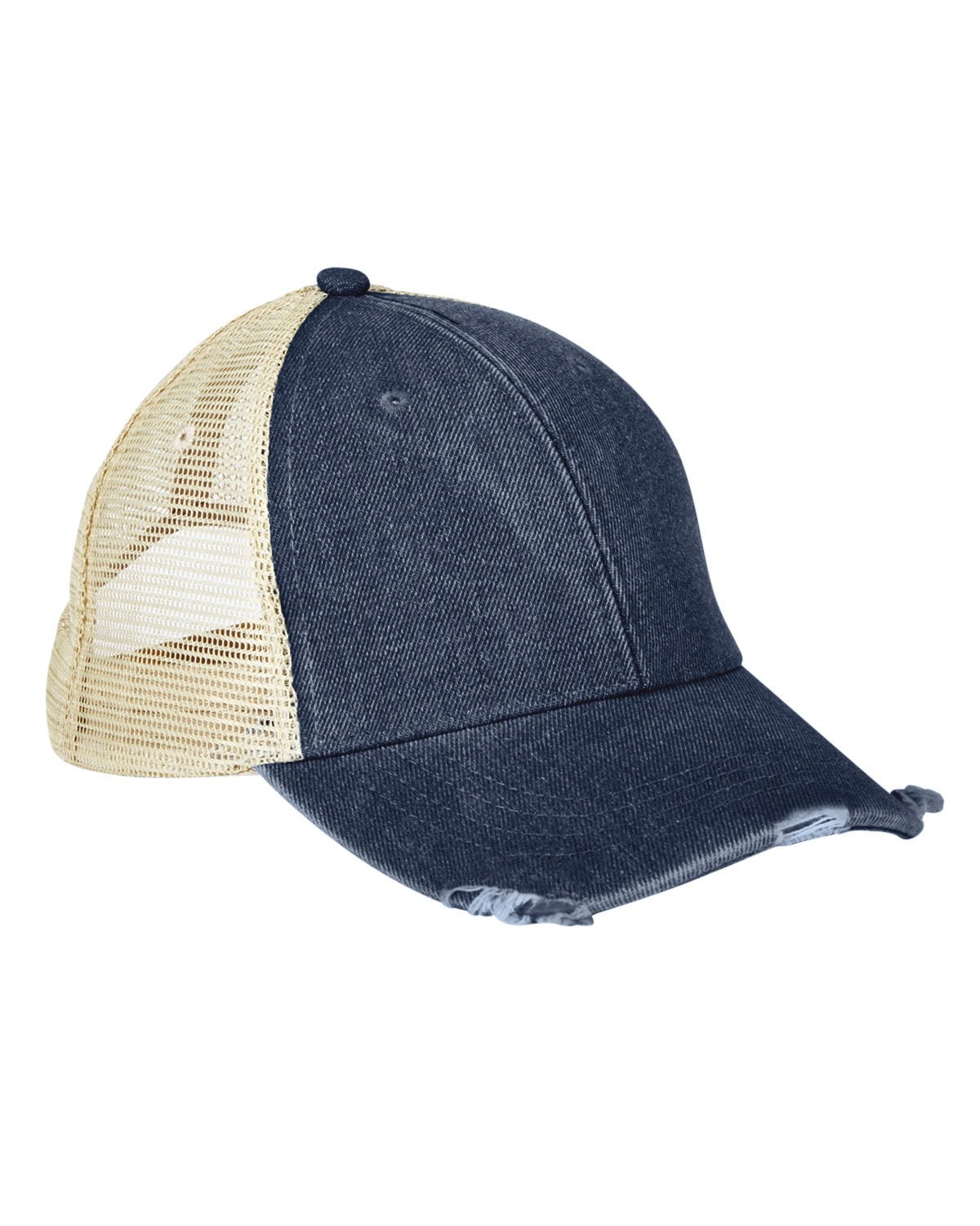 OL102-Adams-DK DENIM/ TAN-Adams-Headwear-1