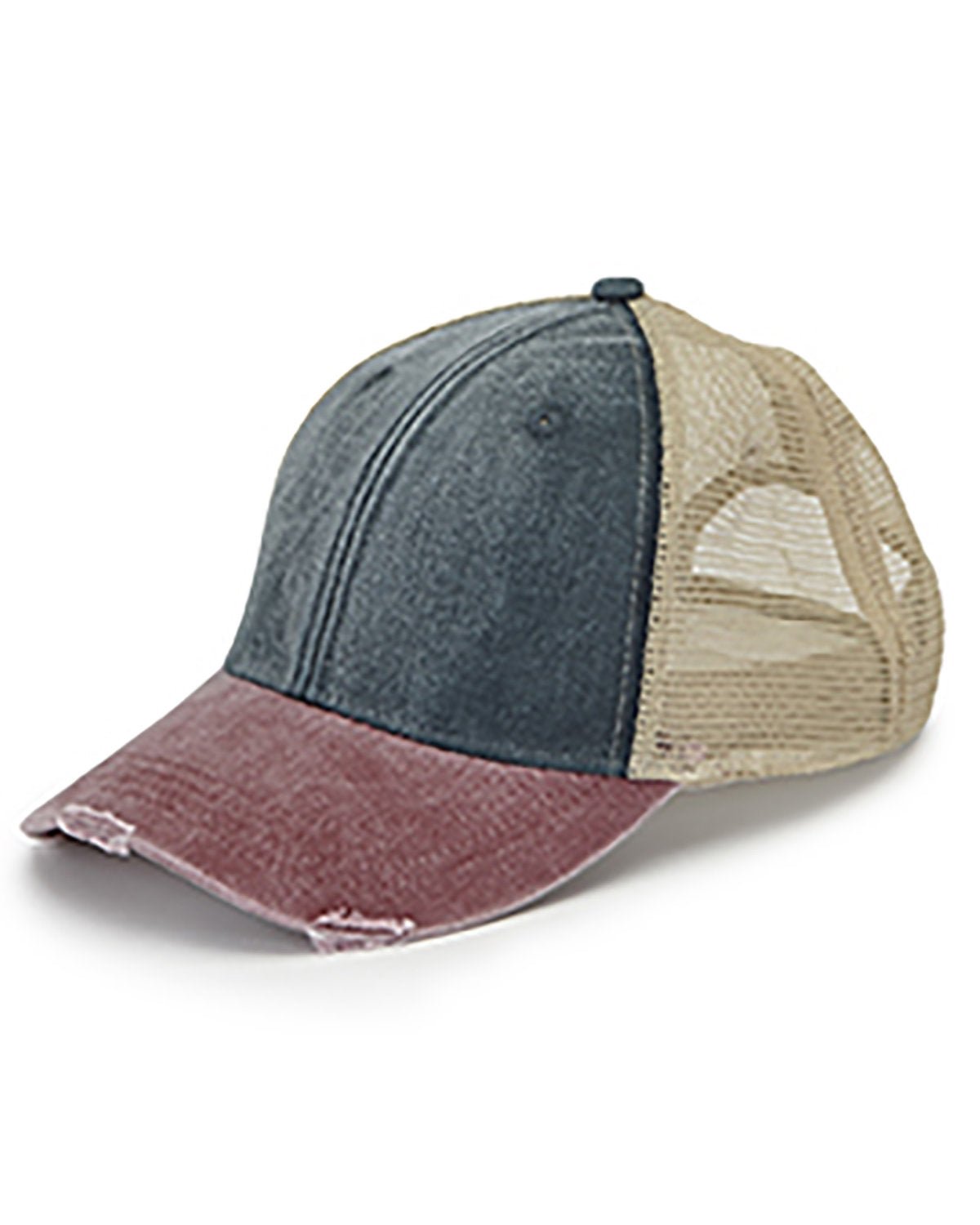 OL102-Adams-NAVY/ BURG/ TAN-Adams-Headwear-1