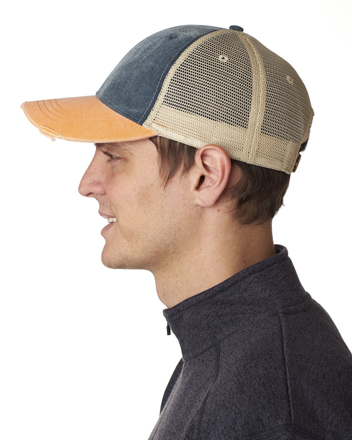 OL102-Adams-NVY/ TNGRNE/ TAN-Adams-Headwear-3