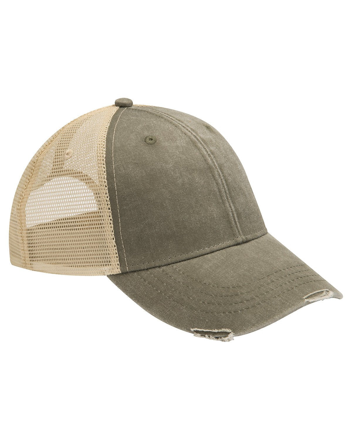 OL102-Adams-OLIVE/ TAN-Adams-Headwear-1