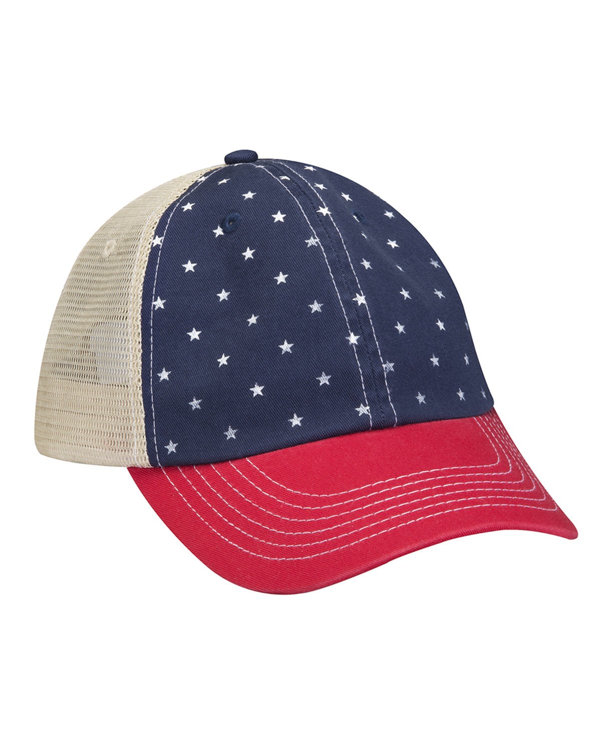 VB101-Adams-NAVY/ RED PATRTC-Adams-Headwear-1