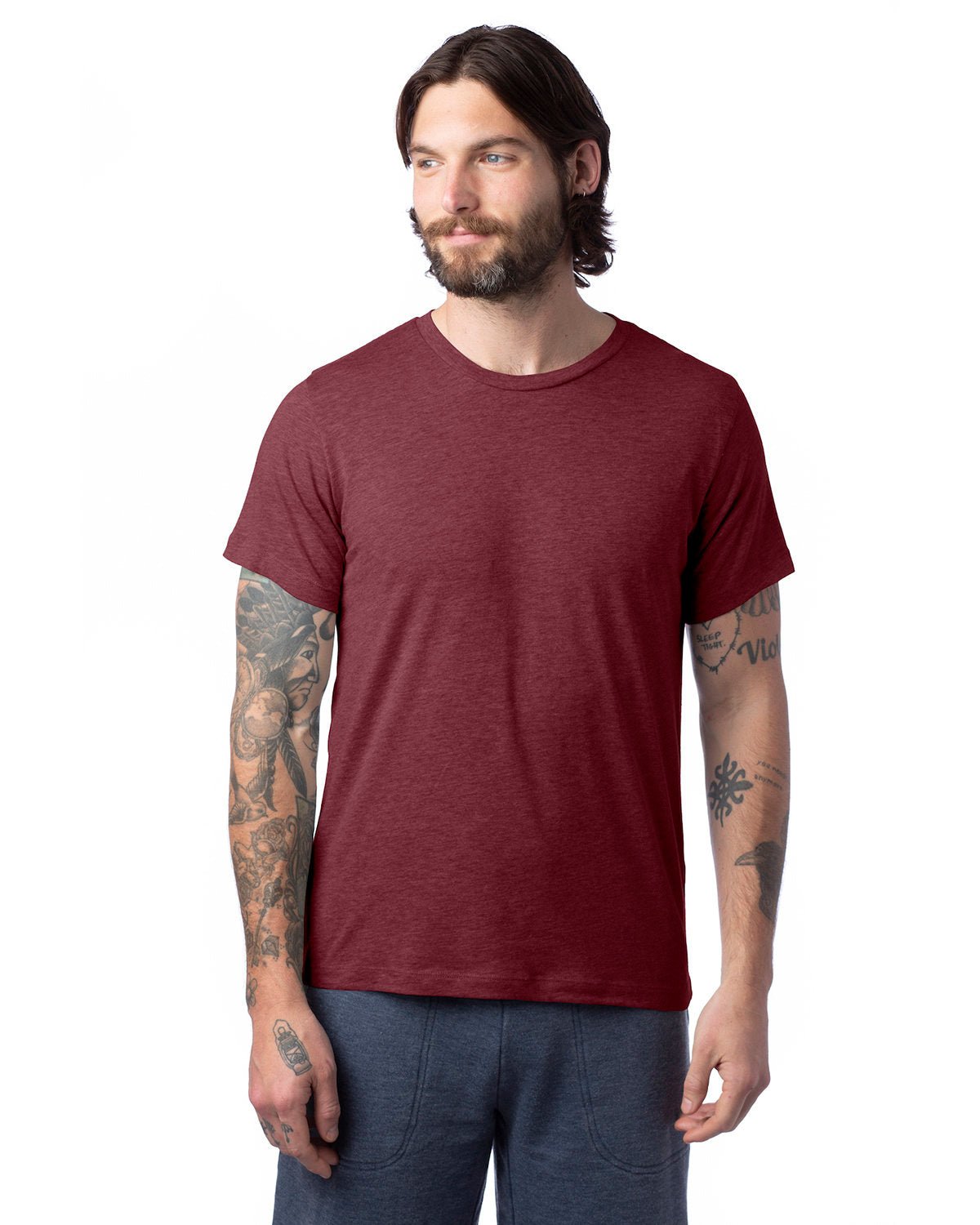 1070CV-Alternative-HEATHER CURRANT-Alternative-T-Shirts-1