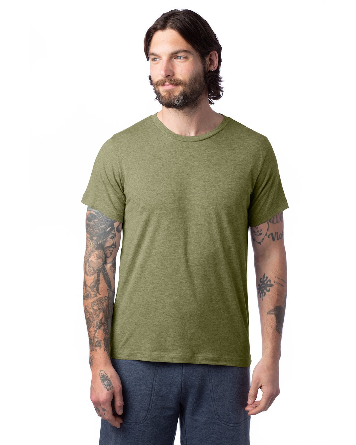 1070CV-Alternative-HEATHER MILITARY-Alternative-T-Shirts-1