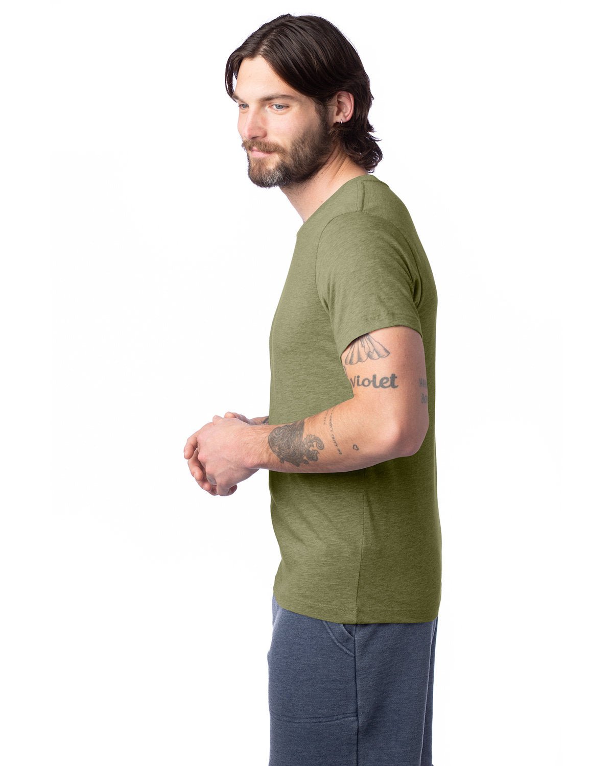 1070CV-Alternative-HEATHER MILITARY-Alternative-T-Shirts-3