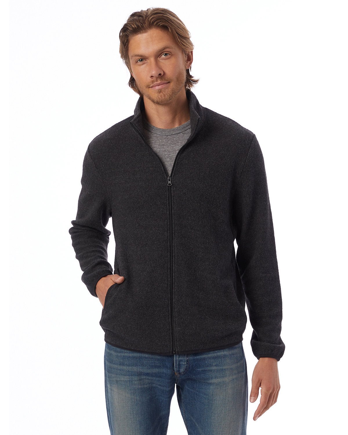 43262RT-Alternative-ECO BLACK-Alternative-Fleece Jackets-1