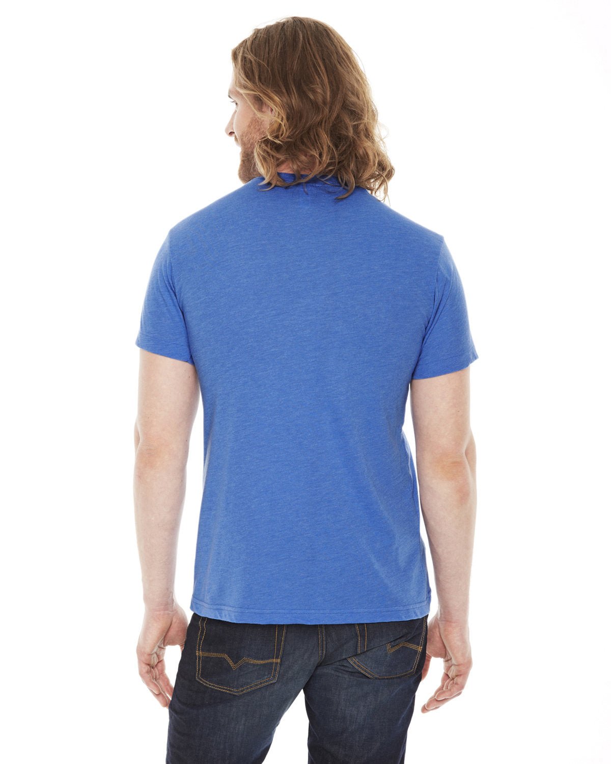 BB401-American Apparel-HTHR LAKE BLUE-American Apparel-T-Shirts-2