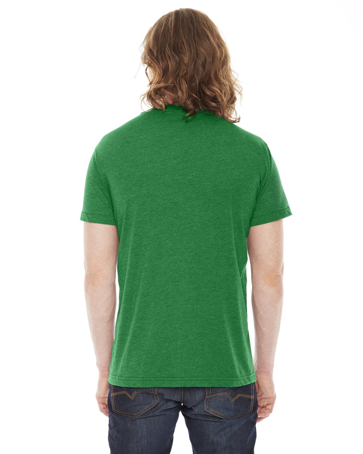 BB401W-American Apparel-HTHR KELLY GREEN-American Apparel-T-Shirts-2