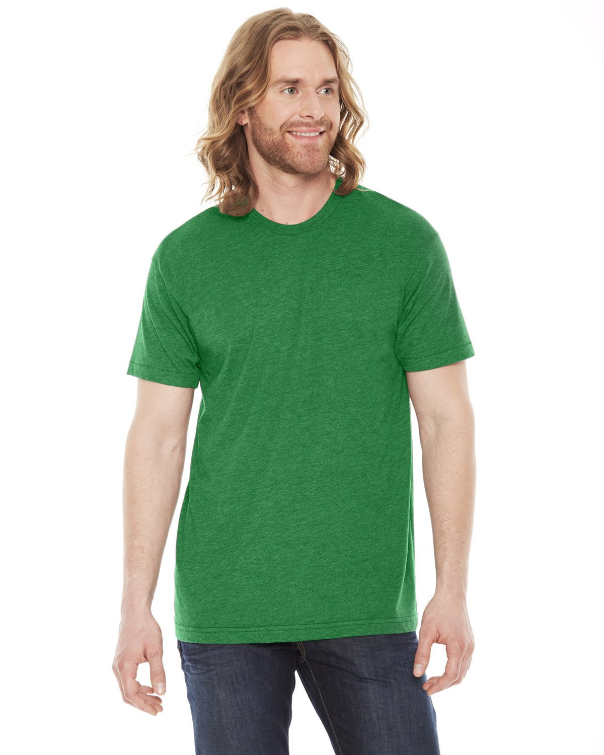 BB401W-American Apparel-HTHR KELLY GREEN-American Apparel-T-Shirts-1