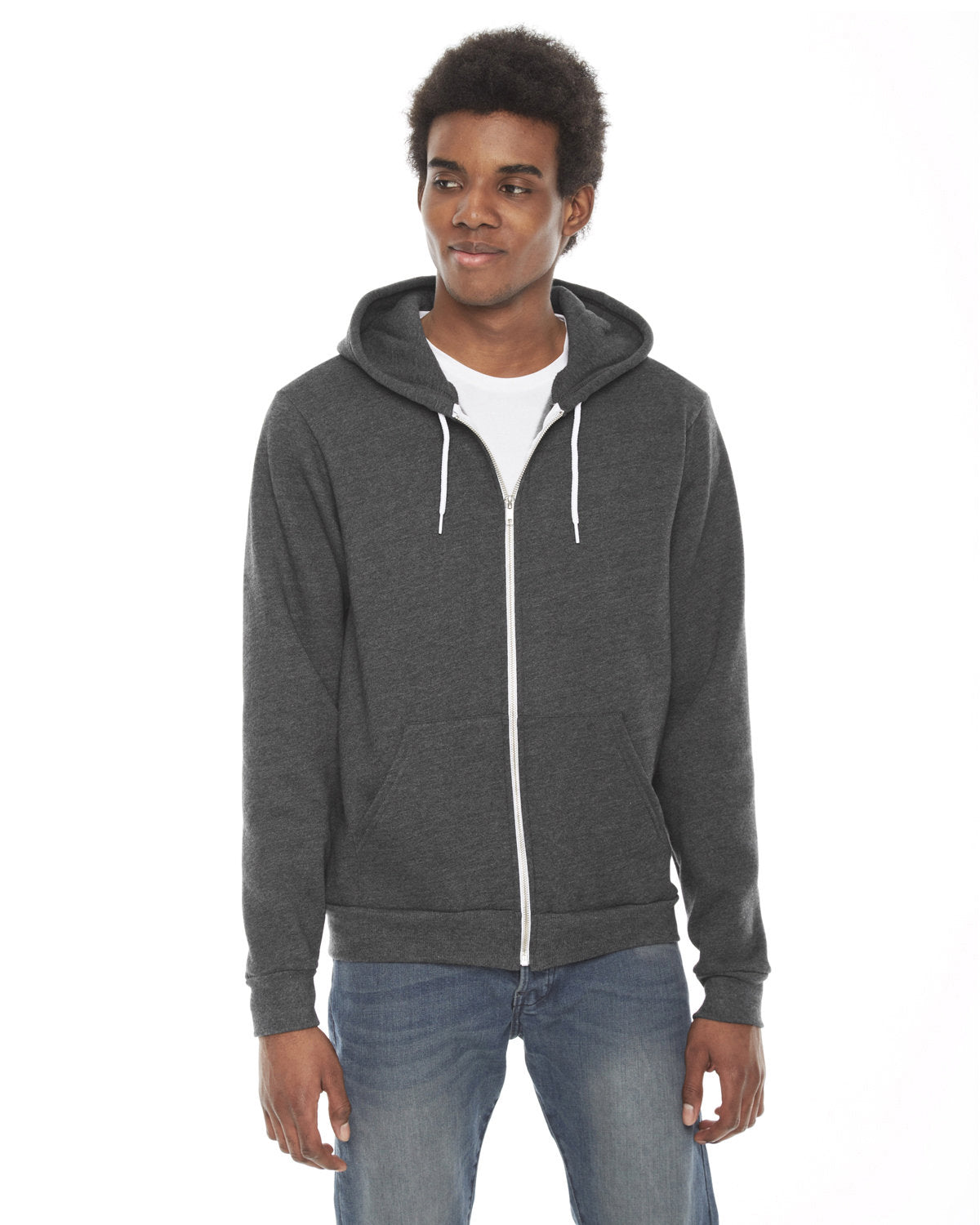 F497-American Apparel-DARK HTHR GREY-American Apparel-Sweatshirts-1