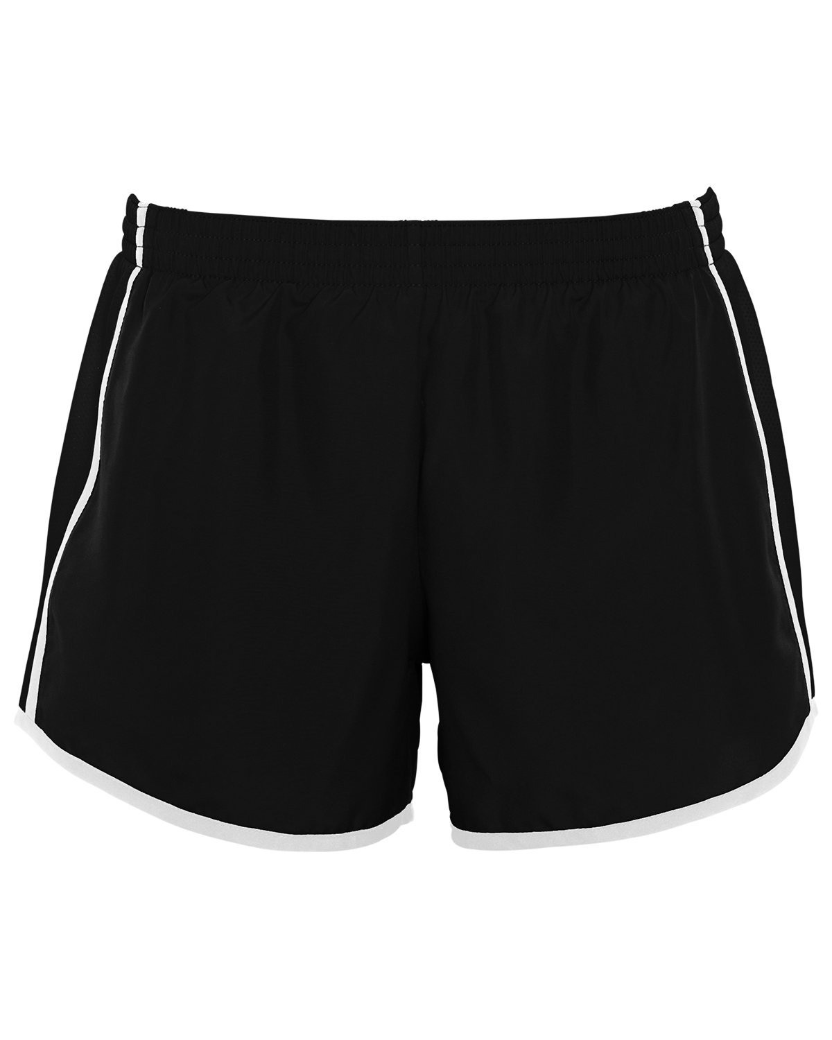 1265-Augusta Sportswear-BLACK/ BLK/ WHT-Augusta Sportswear-Shorts-1