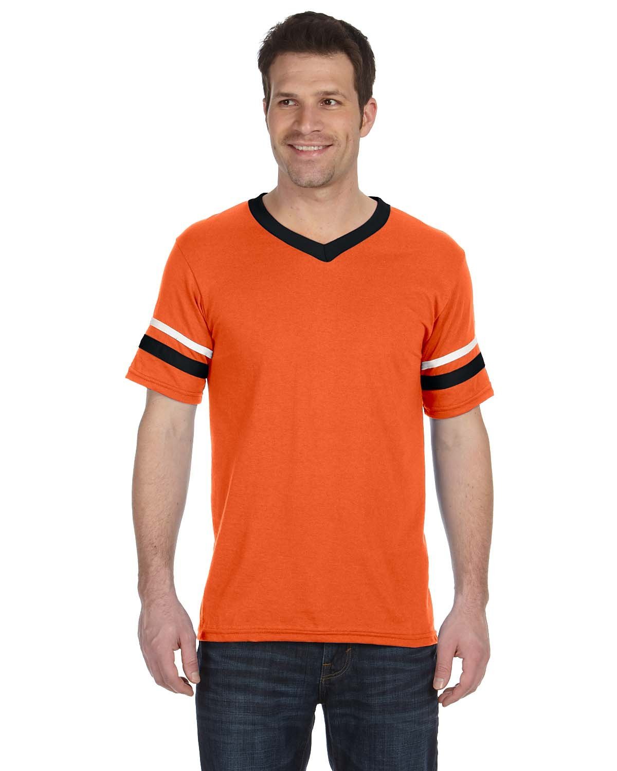 360-Augusta Sportswear-ORANGE/ BLK/ WHT-Augusta Sportswear-T-Shirts-1