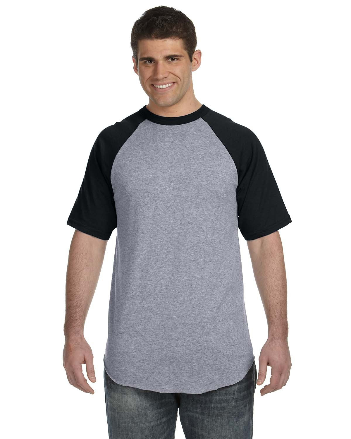 423-Augusta Sportswear-ATH HTHR/ BLACK-Augusta Sportswear-T-Shirts-1