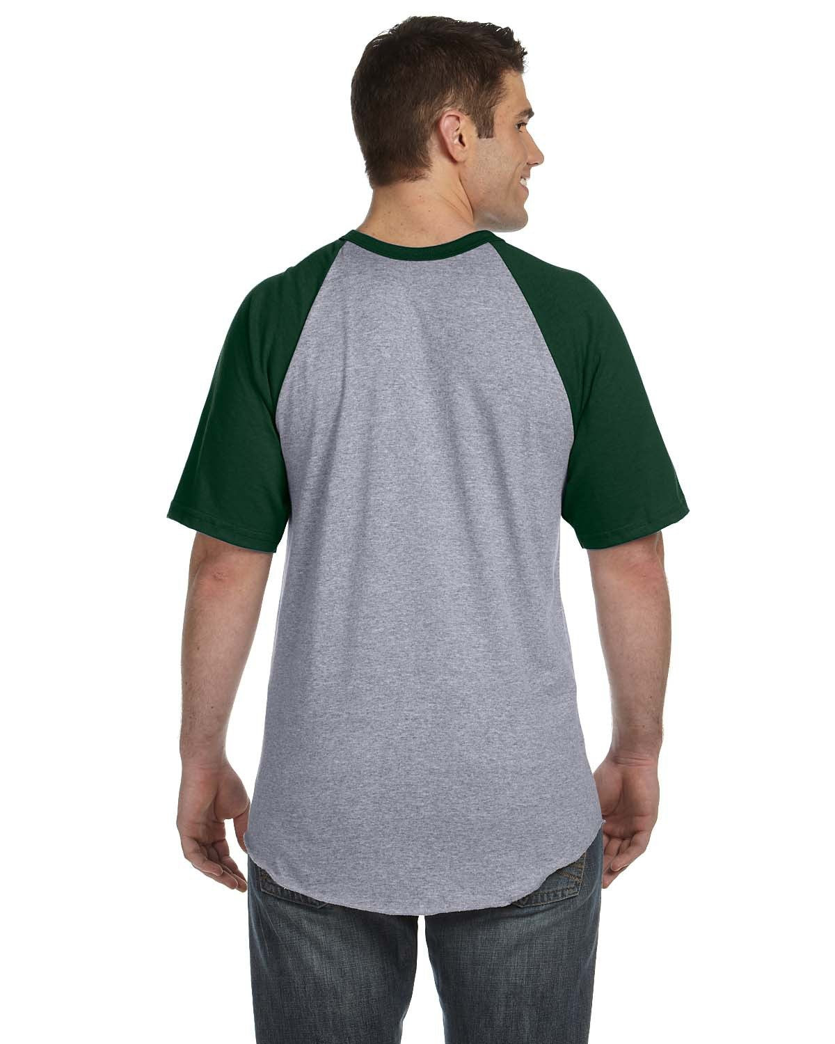 423-Augusta Sportswear-ATH HTHR/ DK GRN-Augusta Sportswear-T-Shirts-2