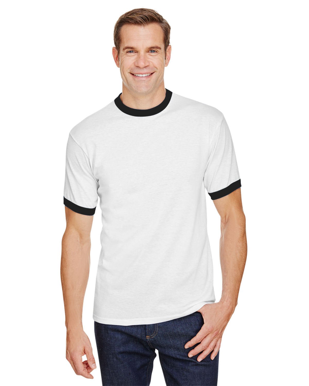 710-Augusta Sportswear-WHITE/ BLACK-Augusta Sportswear-T-Shirts-1