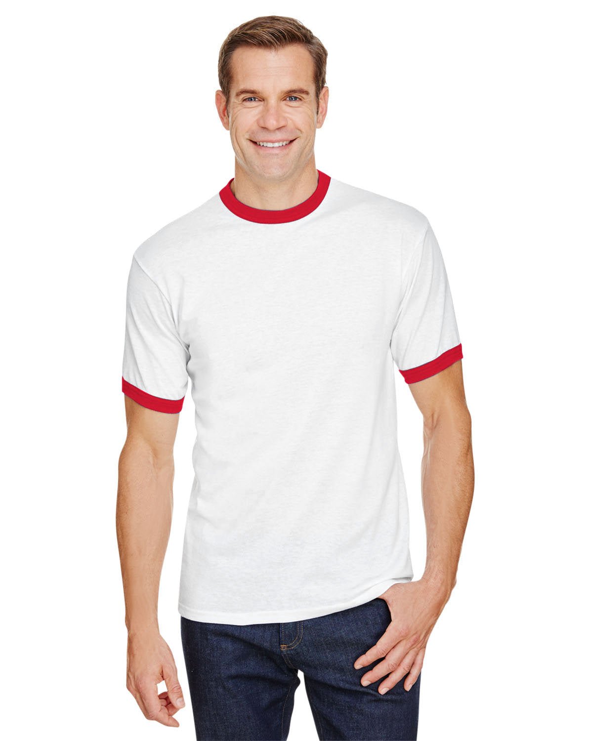 710-Augusta Sportswear-WHITE/ RED-Augusta Sportswear-T-Shirts-1