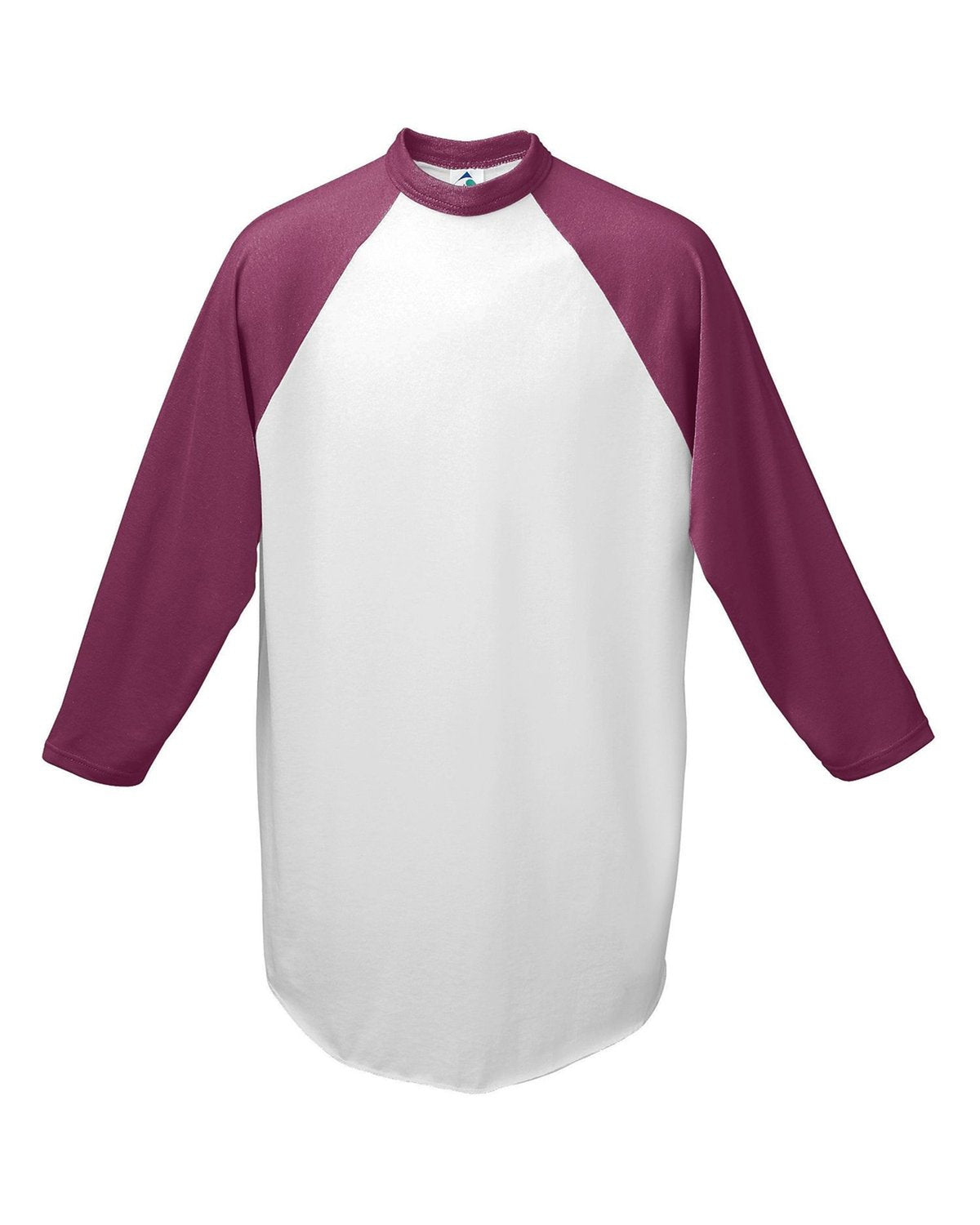 AG4420-Augusta Sportswear-WHITE/ MAROON-Augusta Sportswear-T-Shirts-1