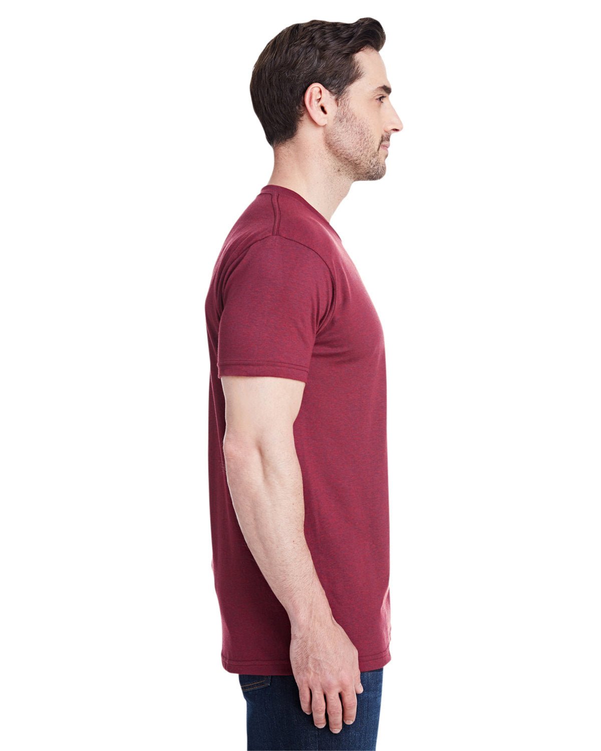 5710-Bayside-TRI CRANBERRY-Bayside-T-Shirts-3