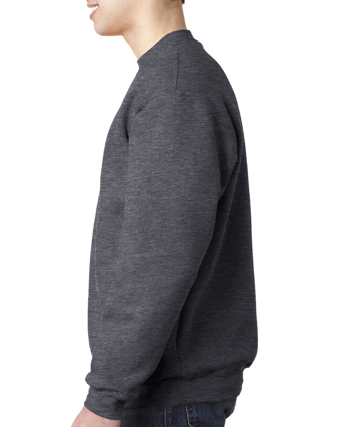 BA1102-Bayside-CHARCOAL HTHR-Bayside-Sweatshirts-3