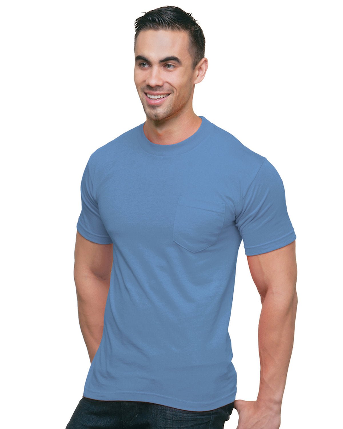 BA3015-Bayside-CAROLINA BLUE-Bayside-T-Shirts-1