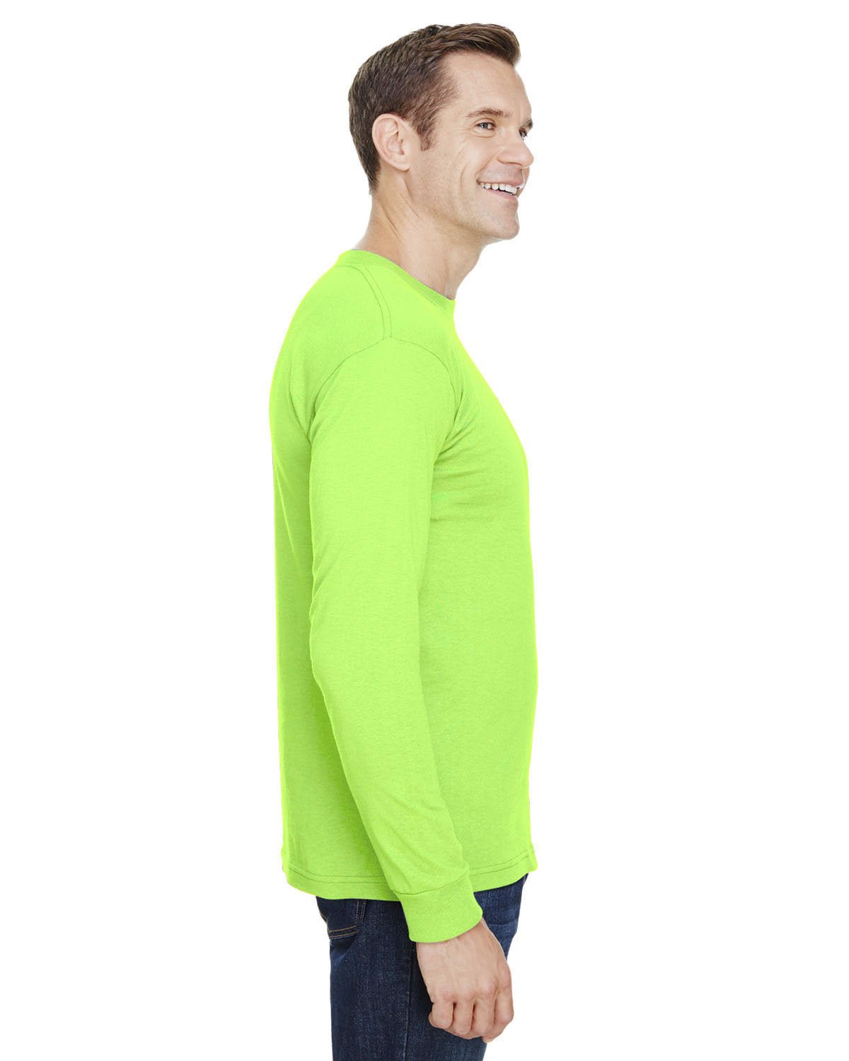 BA3055-Bayside-LIME GREEN-Bayside-T-Shirts-3