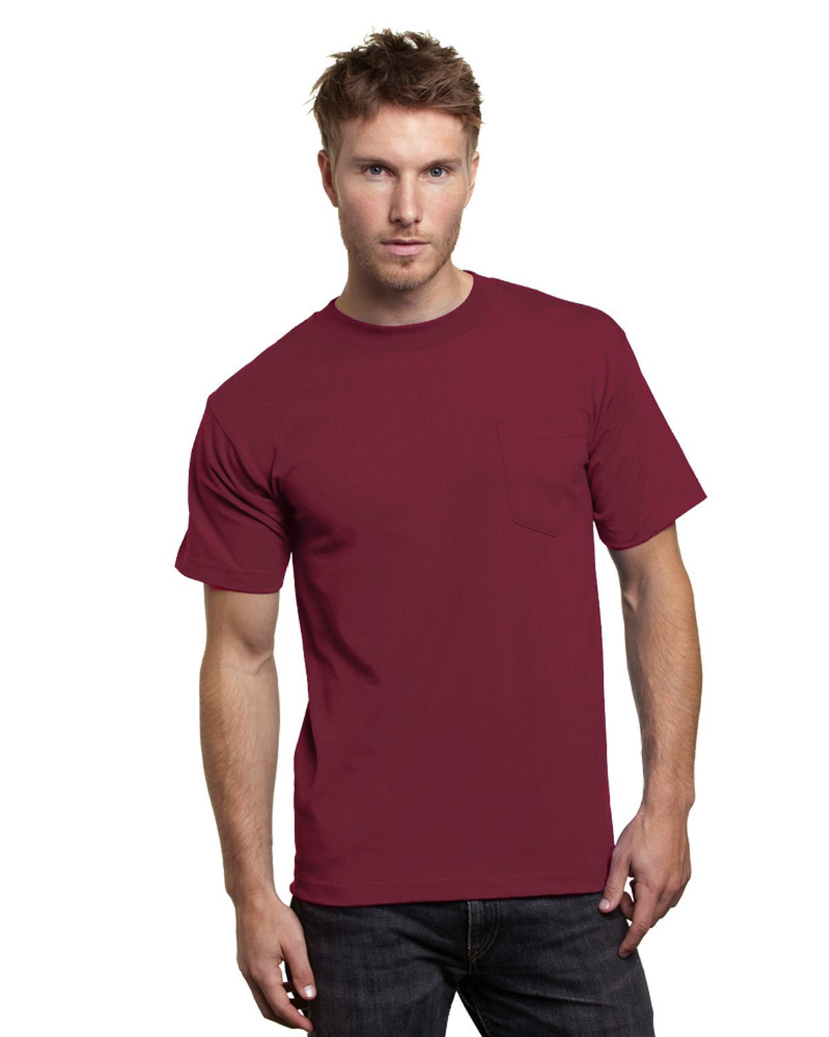 BA7100-Bayside-BURGUNDY-Bayside-T-Shirts-1