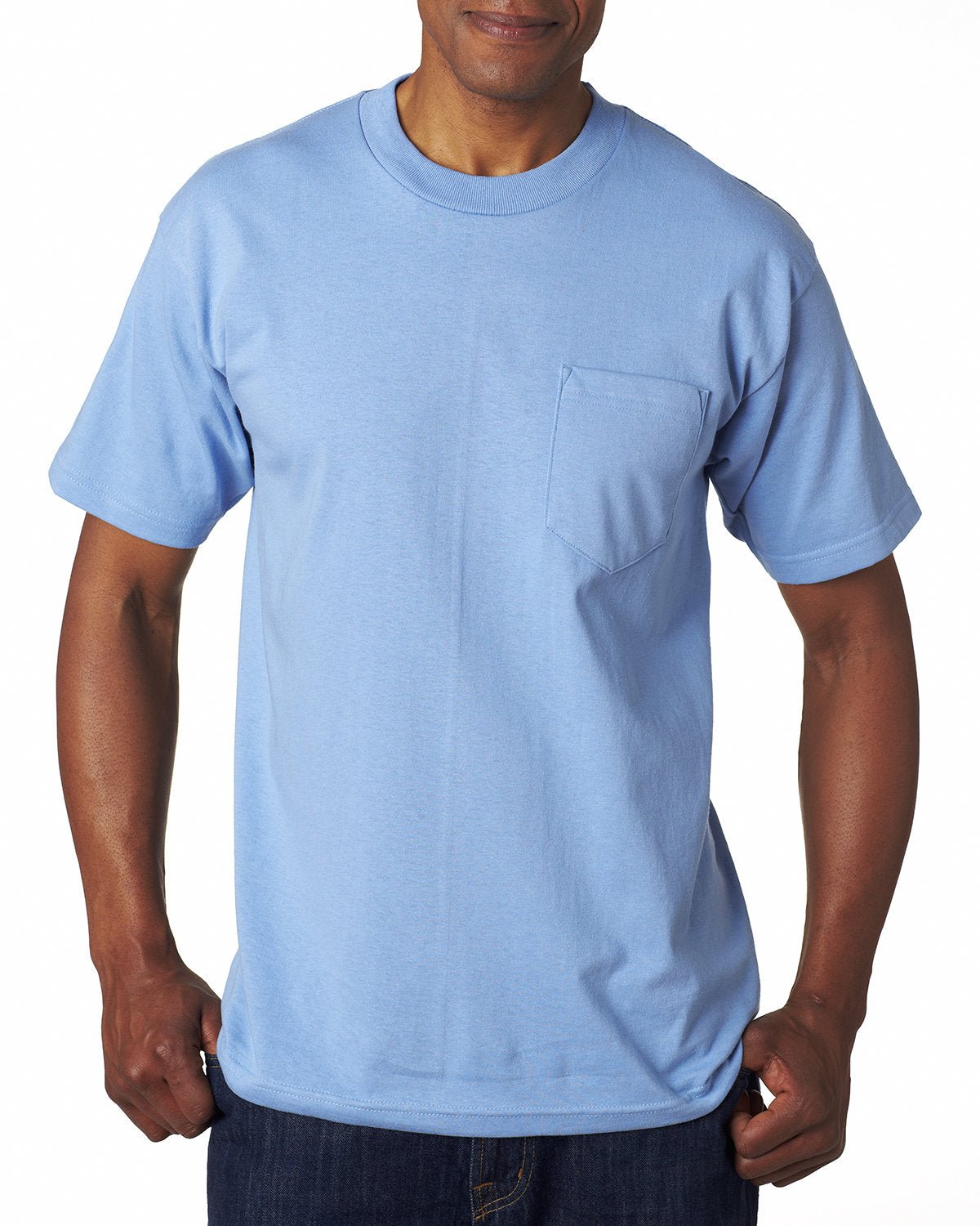 BA7100-Bayside-CAROLINA BLUE-Bayside-T-Shirts-1