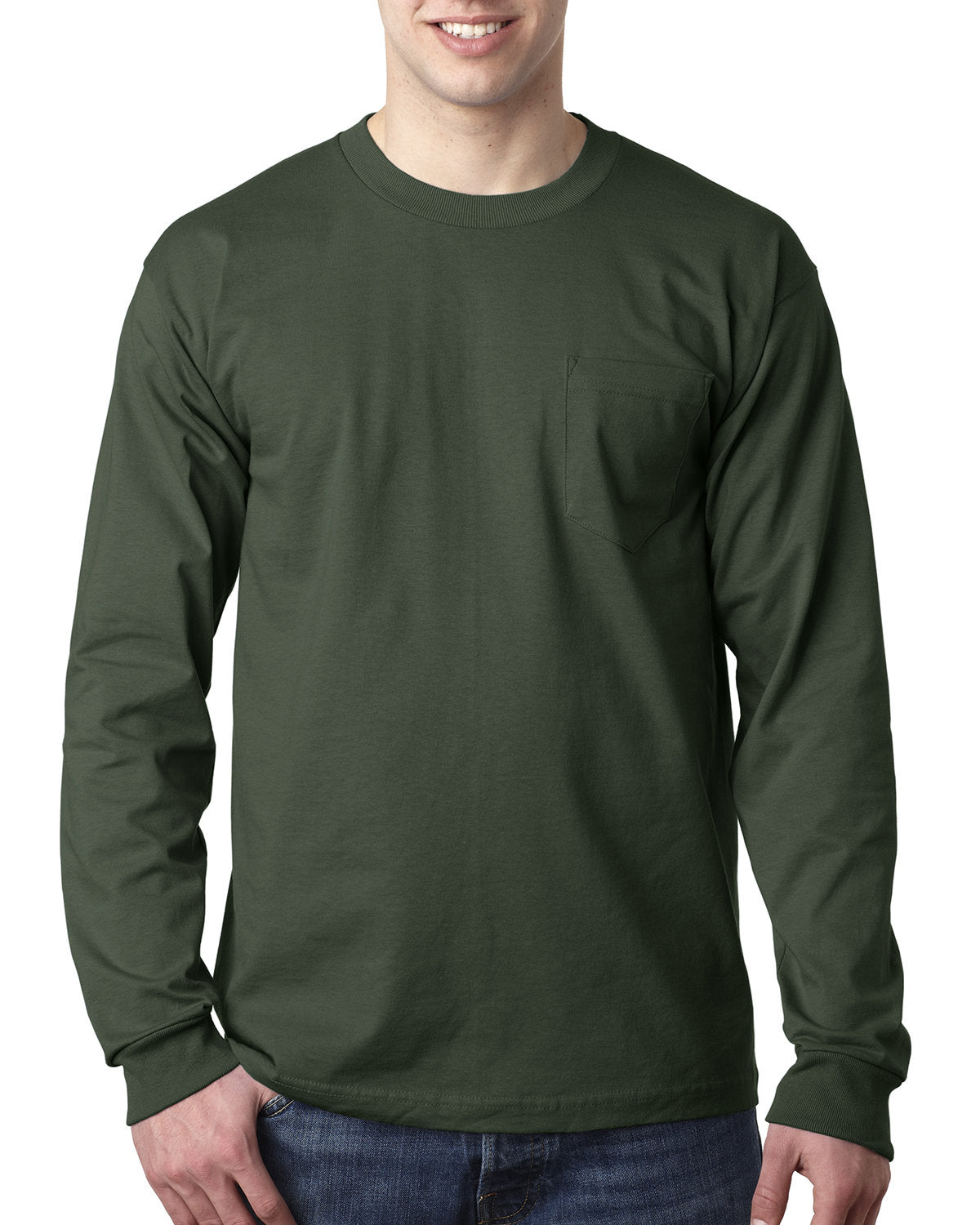 BA8100-Bayside-FOREST GREEN-Bayside-T-Shirts-1