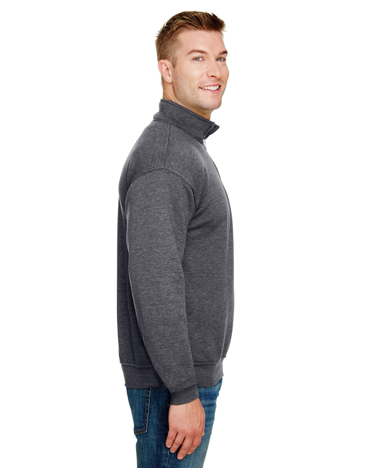 BA920-Bayside-CHARCOAL HEATHER-Bayside-Sweatshirts-3