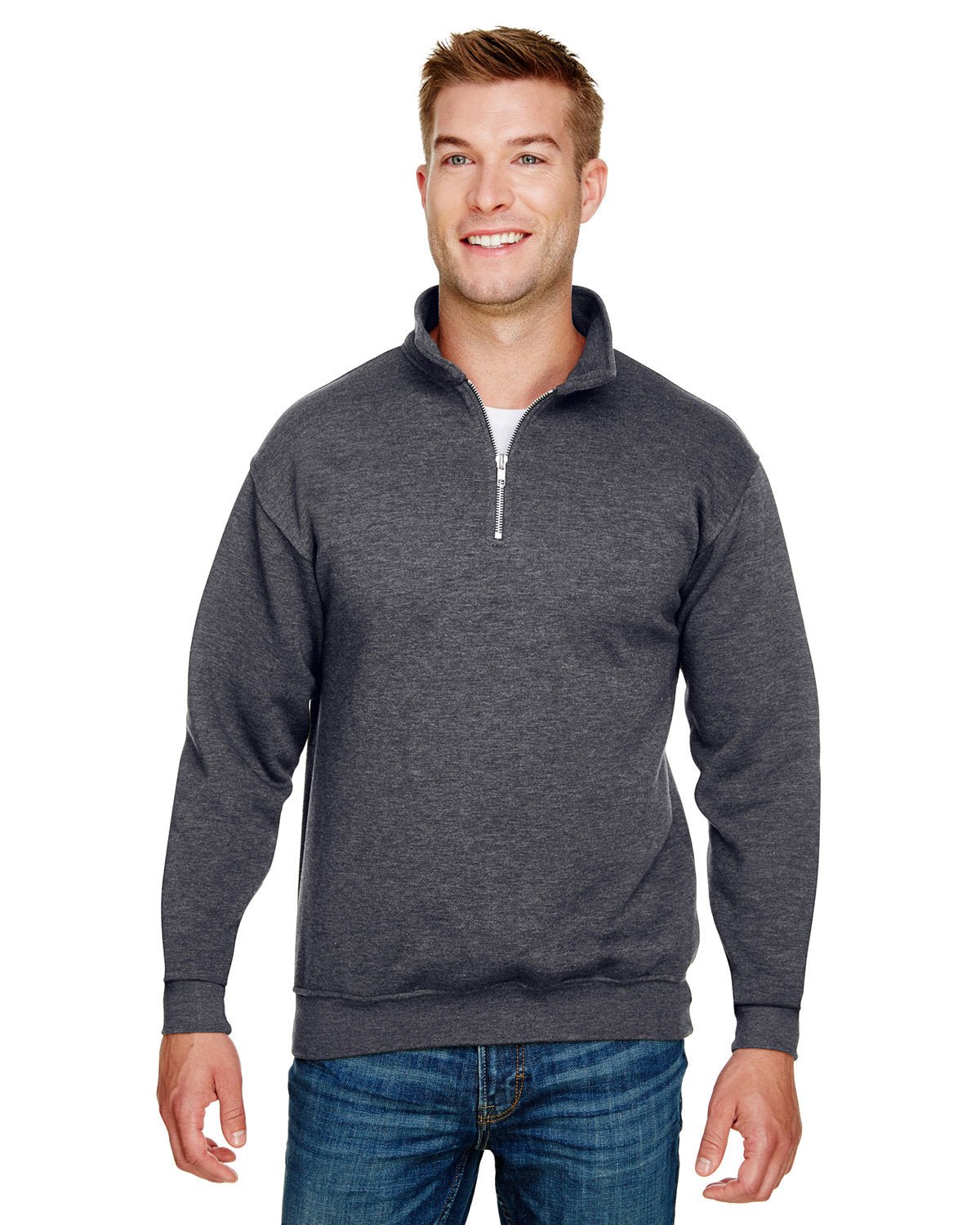 BA920-Bayside-CHARCOAL HEATHER-Bayside-Sweatshirts-1