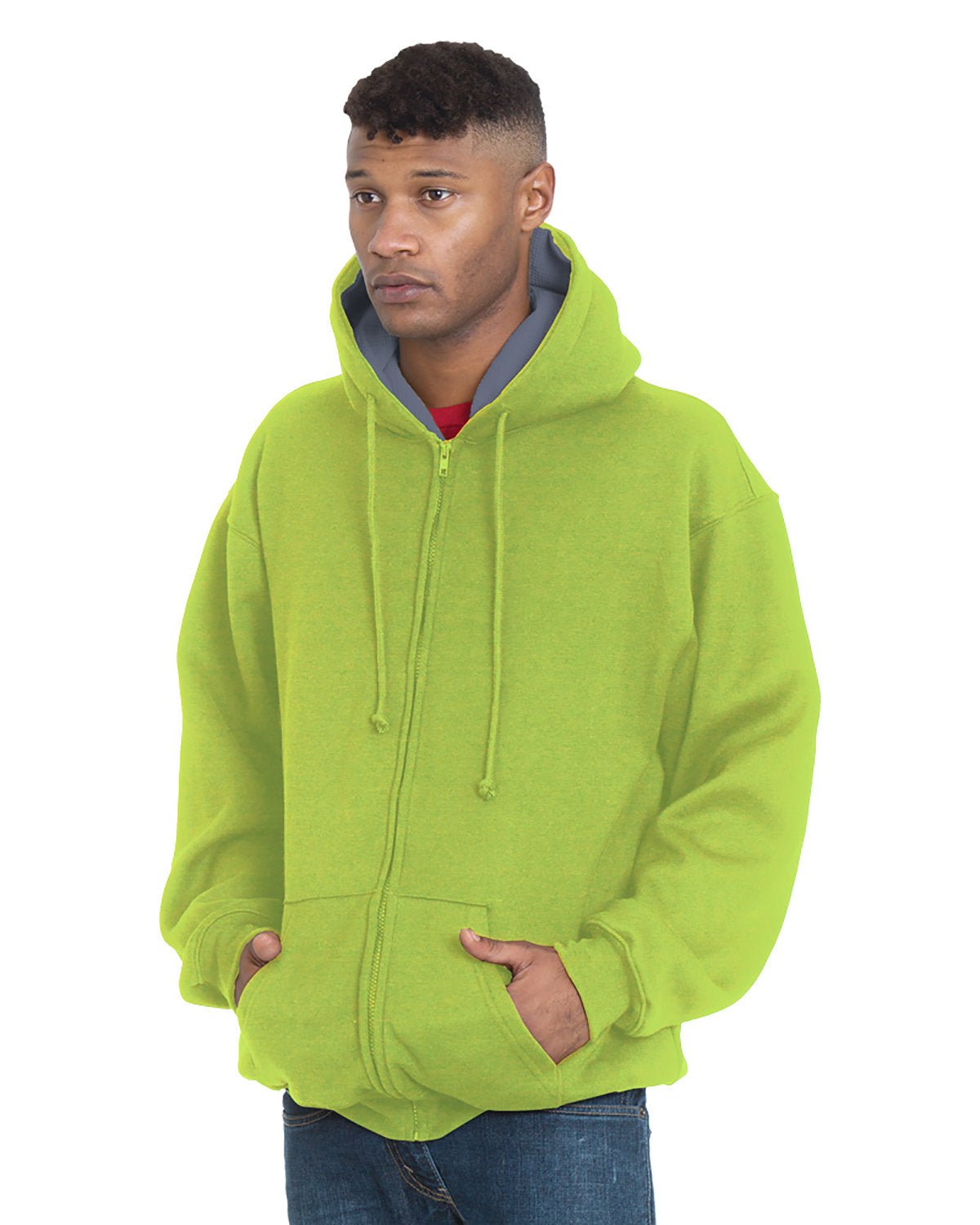 BA940-Bayside-LIME GRN/ DK GRY-Bayside-Sweatshirts-1