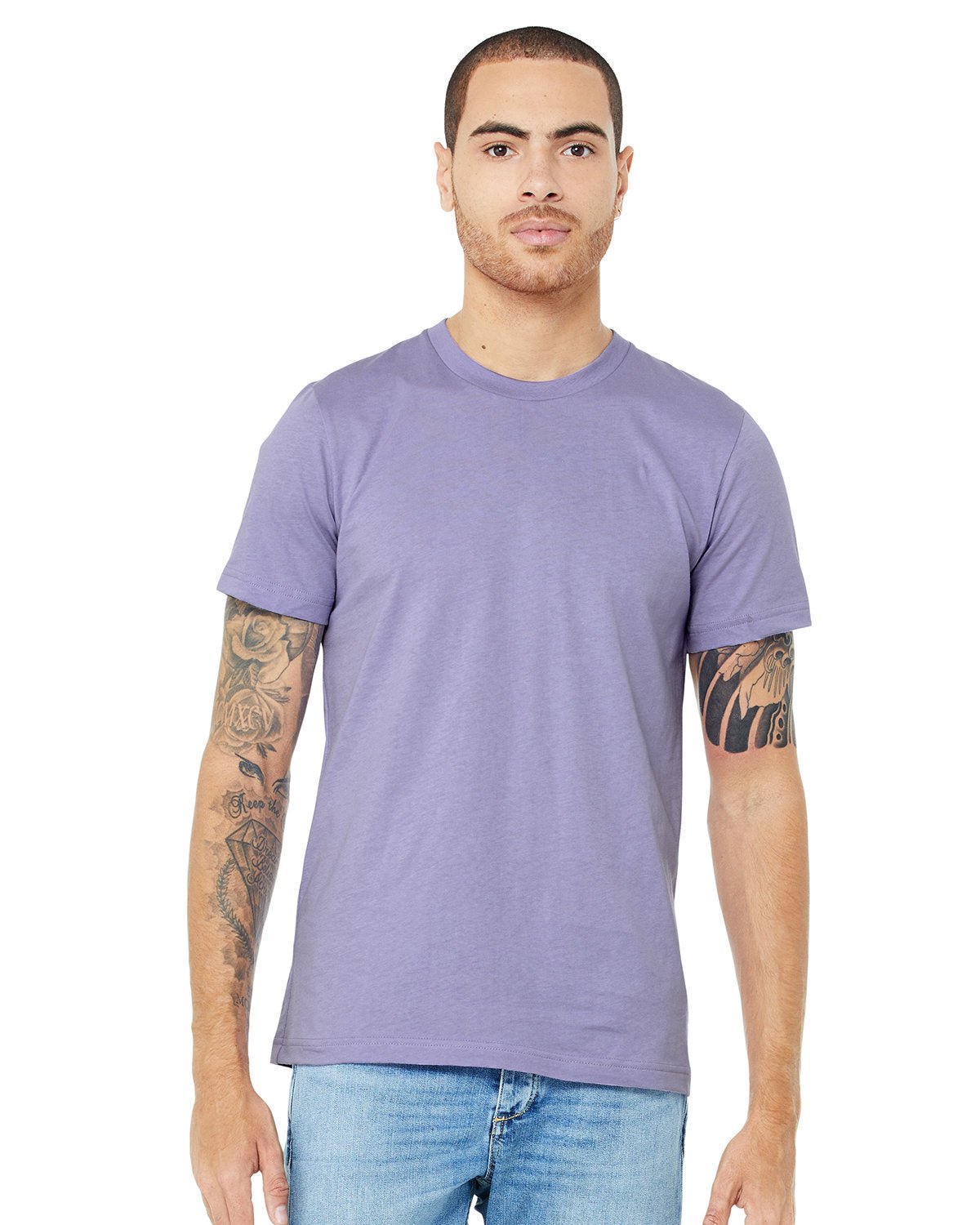 3001C-Bella + Canvas-DARK LAVENDER-Bella + Canvas-T-Shirts-1