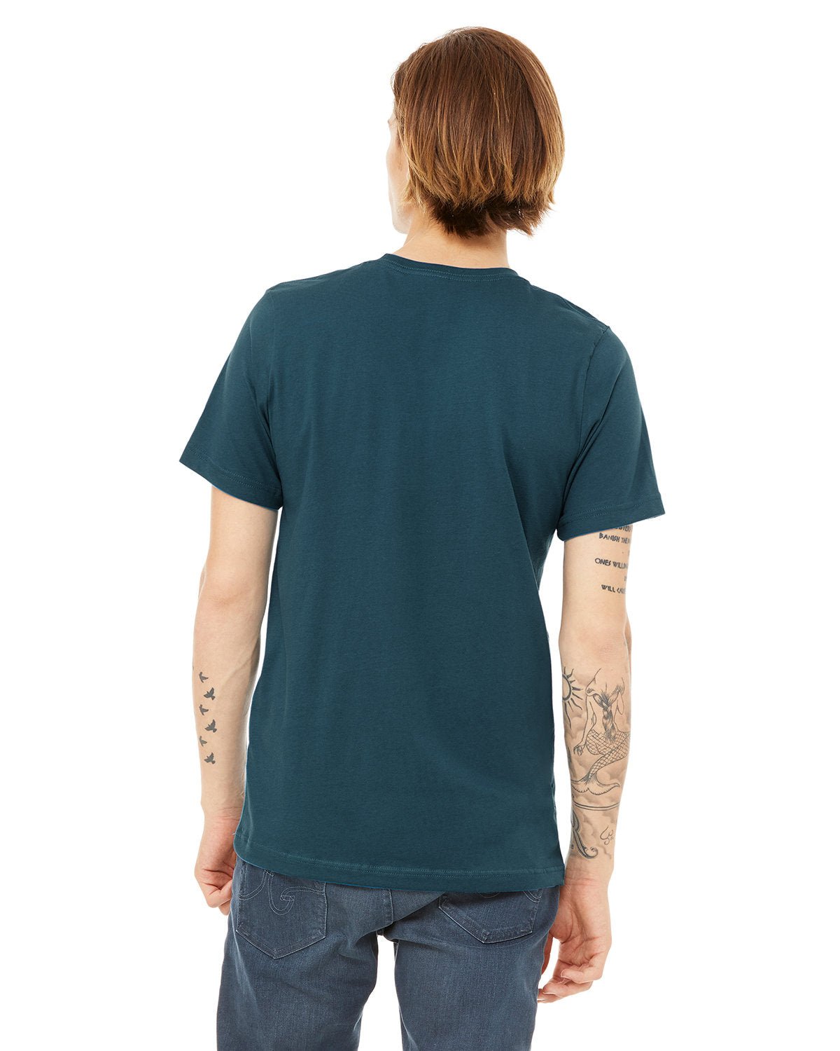 3001C-Bella + Canvas-DEEP TEAL-Bella + Canvas-T-Shirts-2