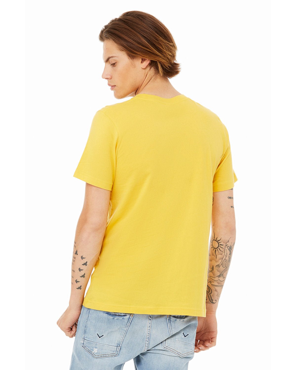 3001C-Bella + Canvas-MAIZE YELLOW-Bella + Canvas-T-Shirts-2