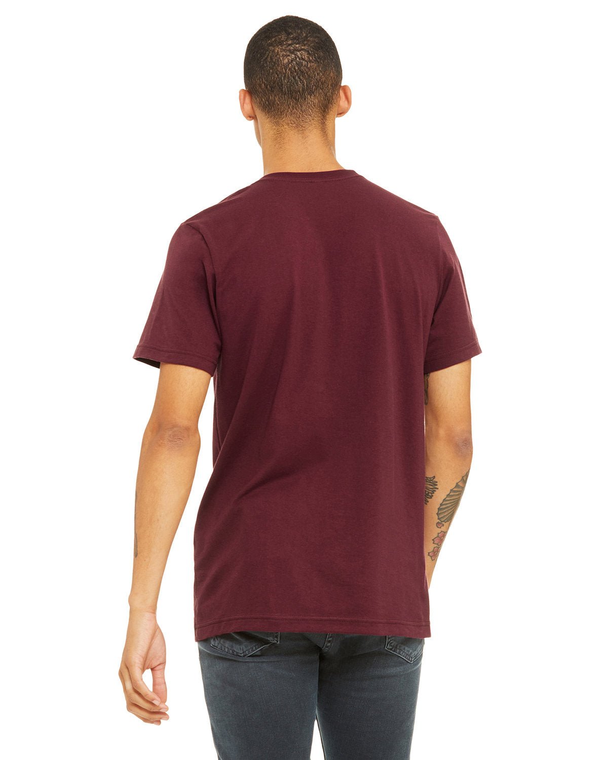 3001C-Bella + Canvas-MAROON-Bella + Canvas-T-Shirts-2