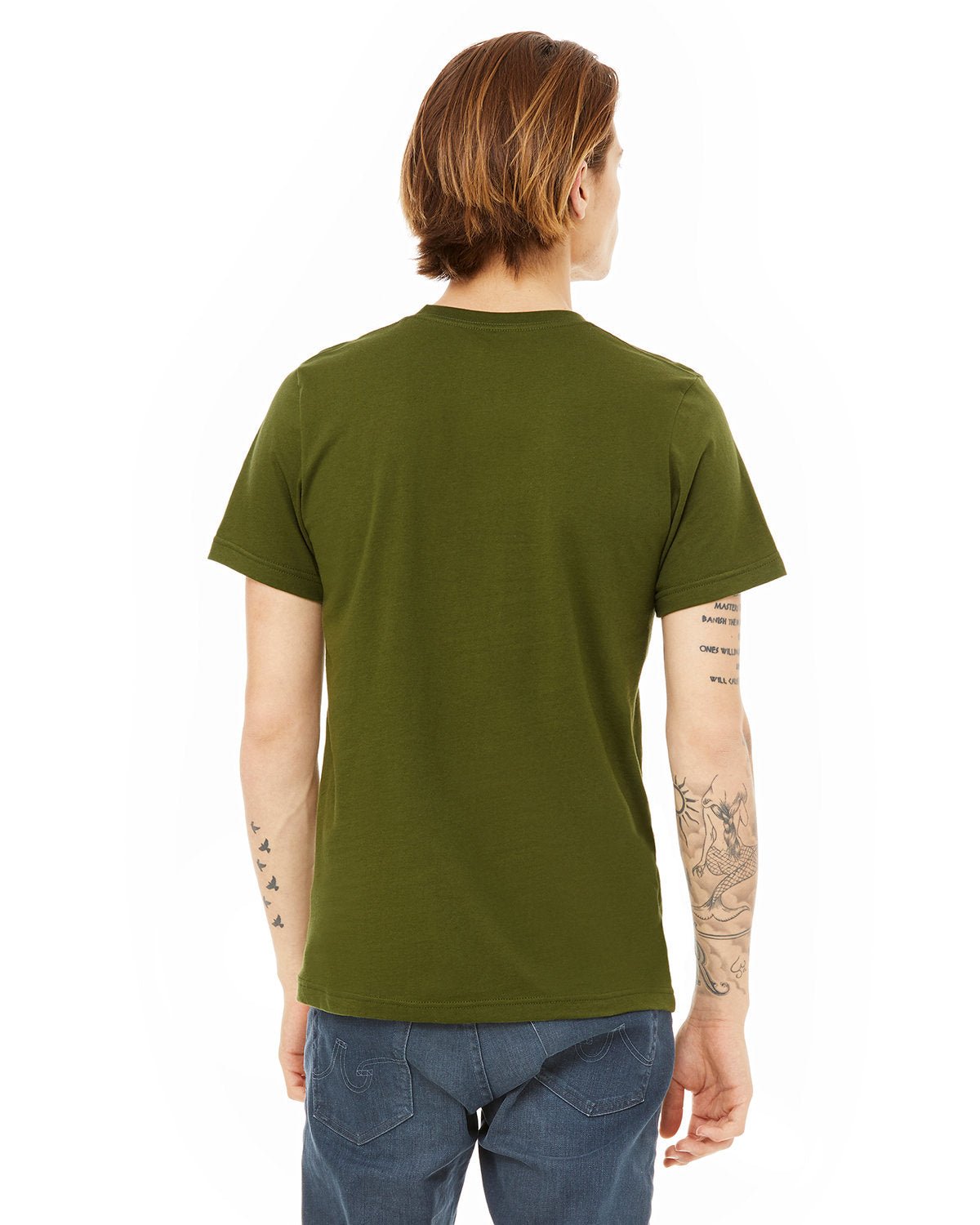 3001C-Bella + Canvas-OLIVE-Bella + Canvas-T-Shirts-2