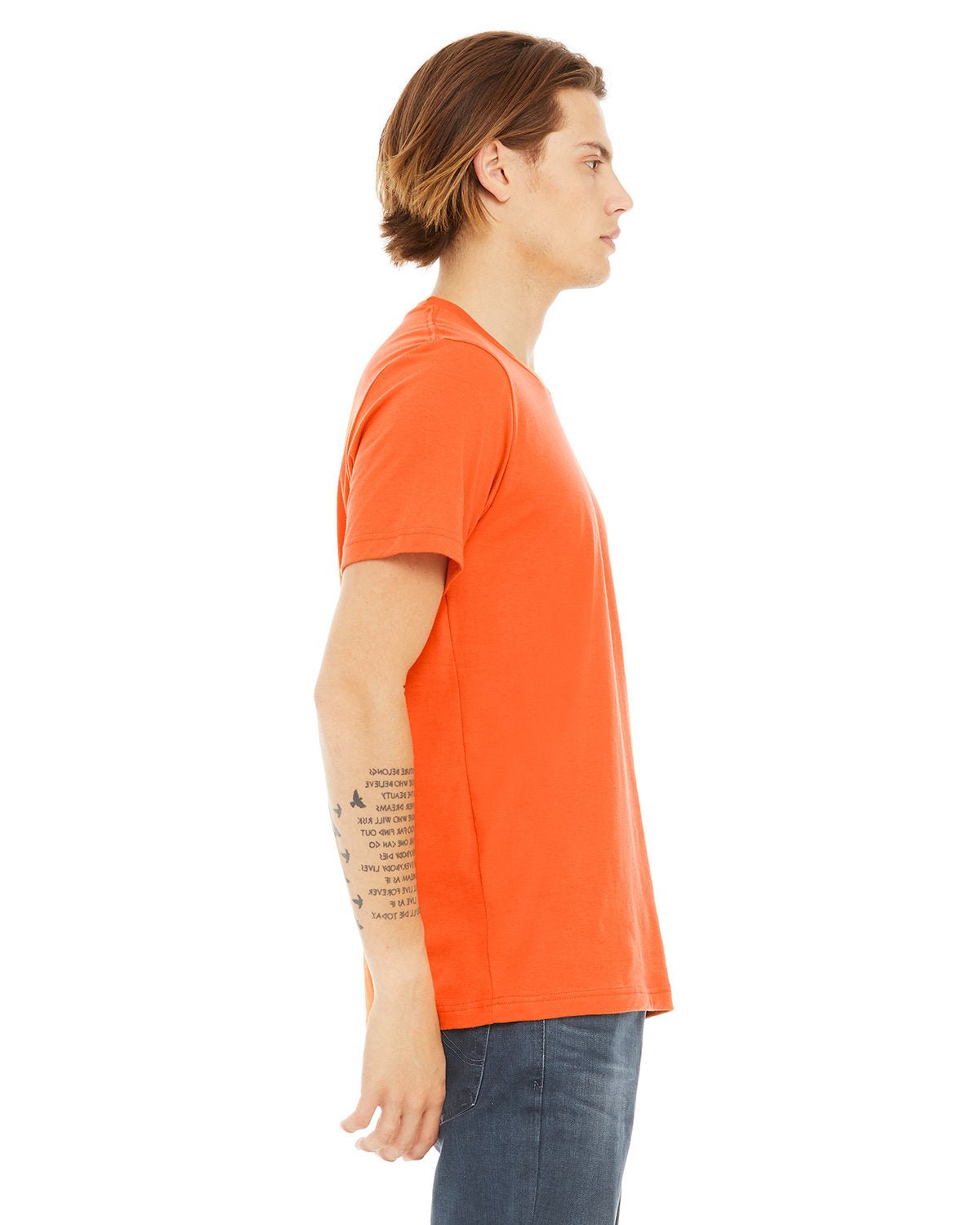 3001C-Bella + Canvas-ORANGE-Bella + Canvas-T-Shirts-3