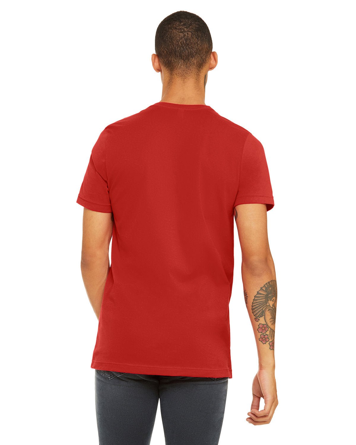 3001C-Bella + Canvas-RED-Bella + Canvas-T-Shirts-2