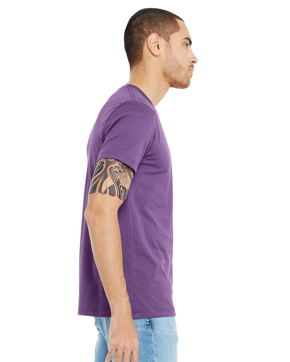 3001C-Bella + Canvas-ROYAL PURPLE-Bella + Canvas-T-Shirts-3