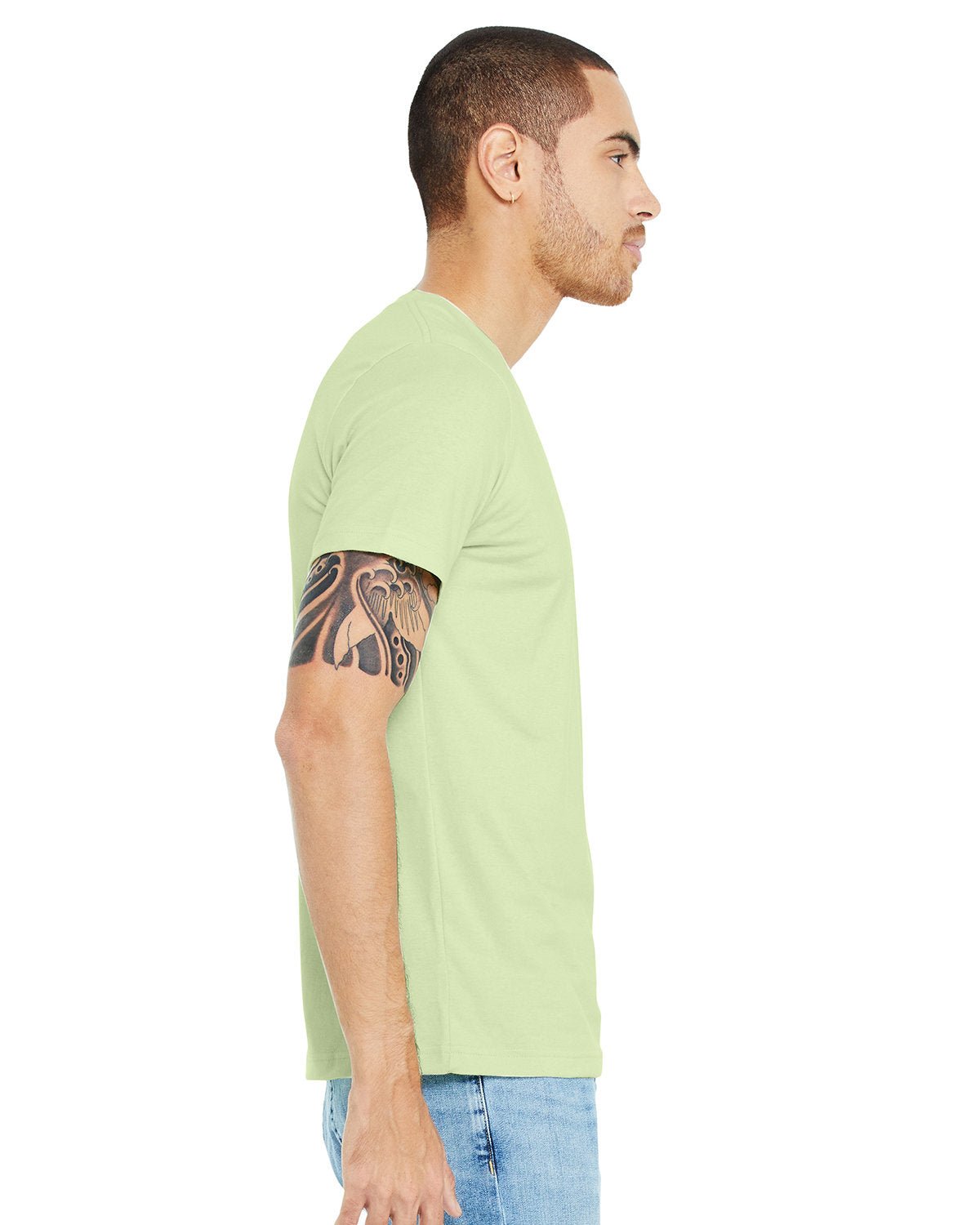 3001C-Bella + Canvas-SPRING GREEN-Bella + Canvas-T-Shirts-3