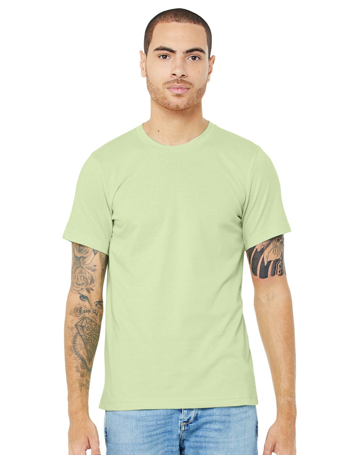 3001C-Bella + Canvas-SPRING GREEN-Bella + Canvas-T-Shirts-1