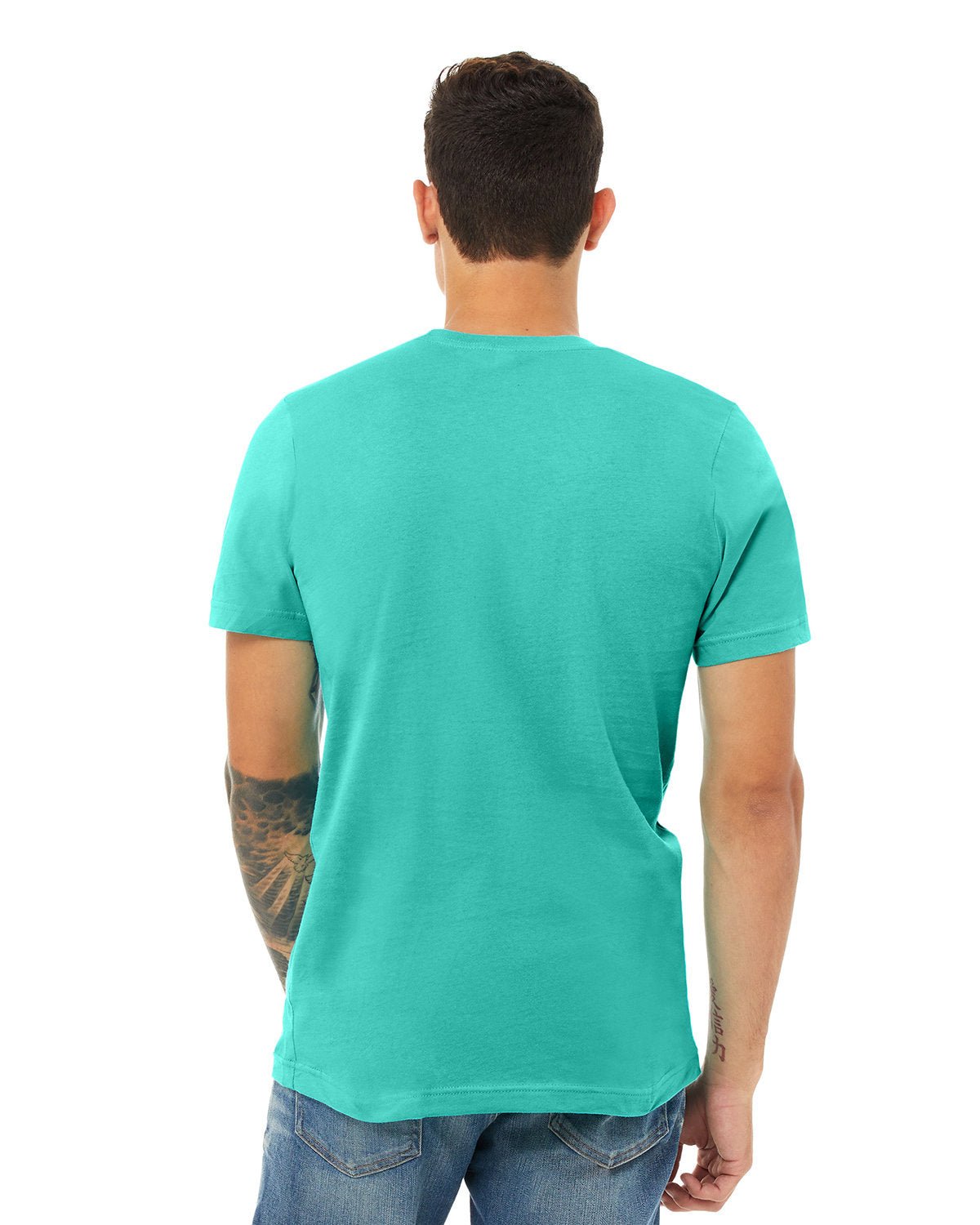 3001C-Bella + Canvas-TEAL-Bella + Canvas-T-Shirts-2