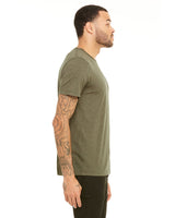 3001CVC-Bella + Canvas-HEATHER OLIVE-Bella + Canvas-T-Shirts-3