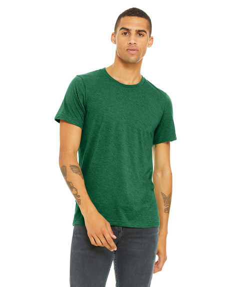 3001CVC-Bella + Canvas-HTHR GRASS GREEN-Bella + Canvas-T-Shirts-1