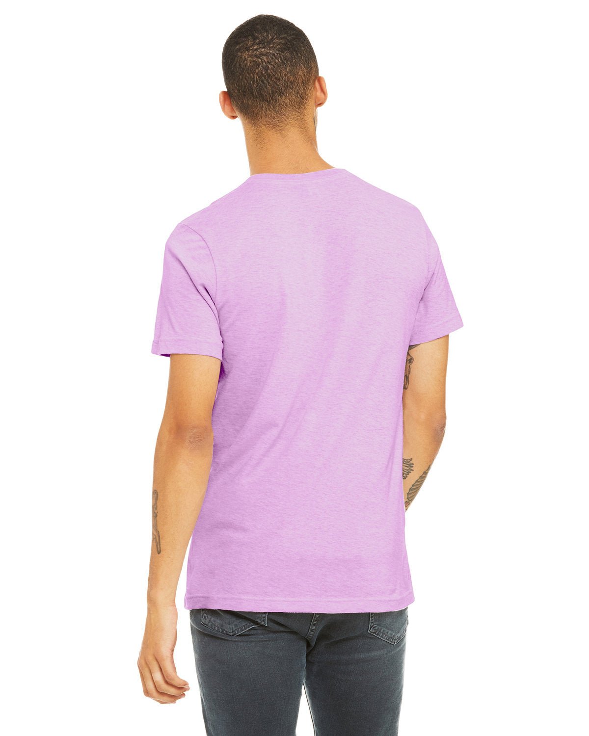 3001CVC-Bella + Canvas-HTHR PRISM LILAC-Bella + Canvas-T-Shirts-2