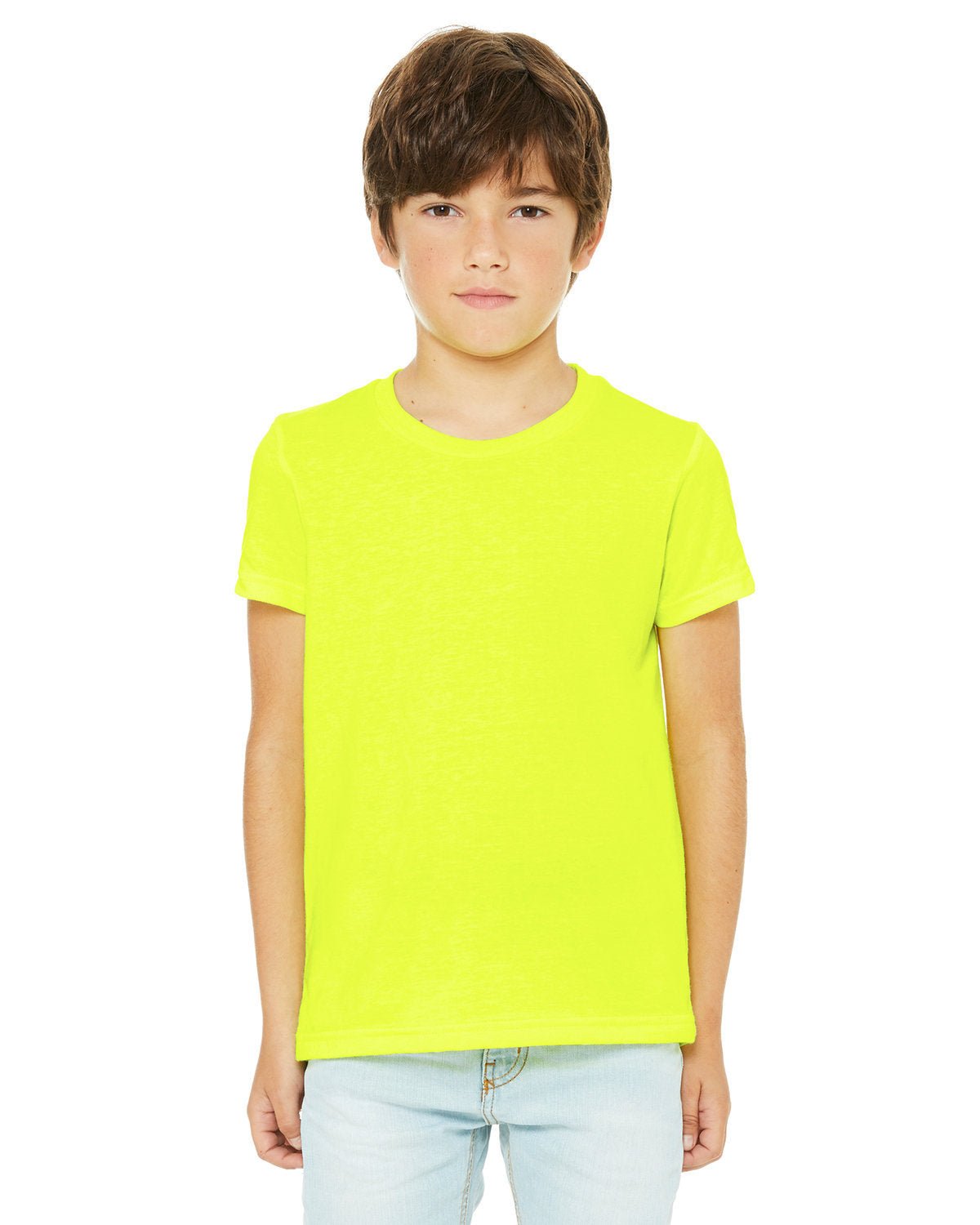 3001YCV-Bella + Canvas-NEON YELLOW-Bella + Canvas-T-Shirts-1