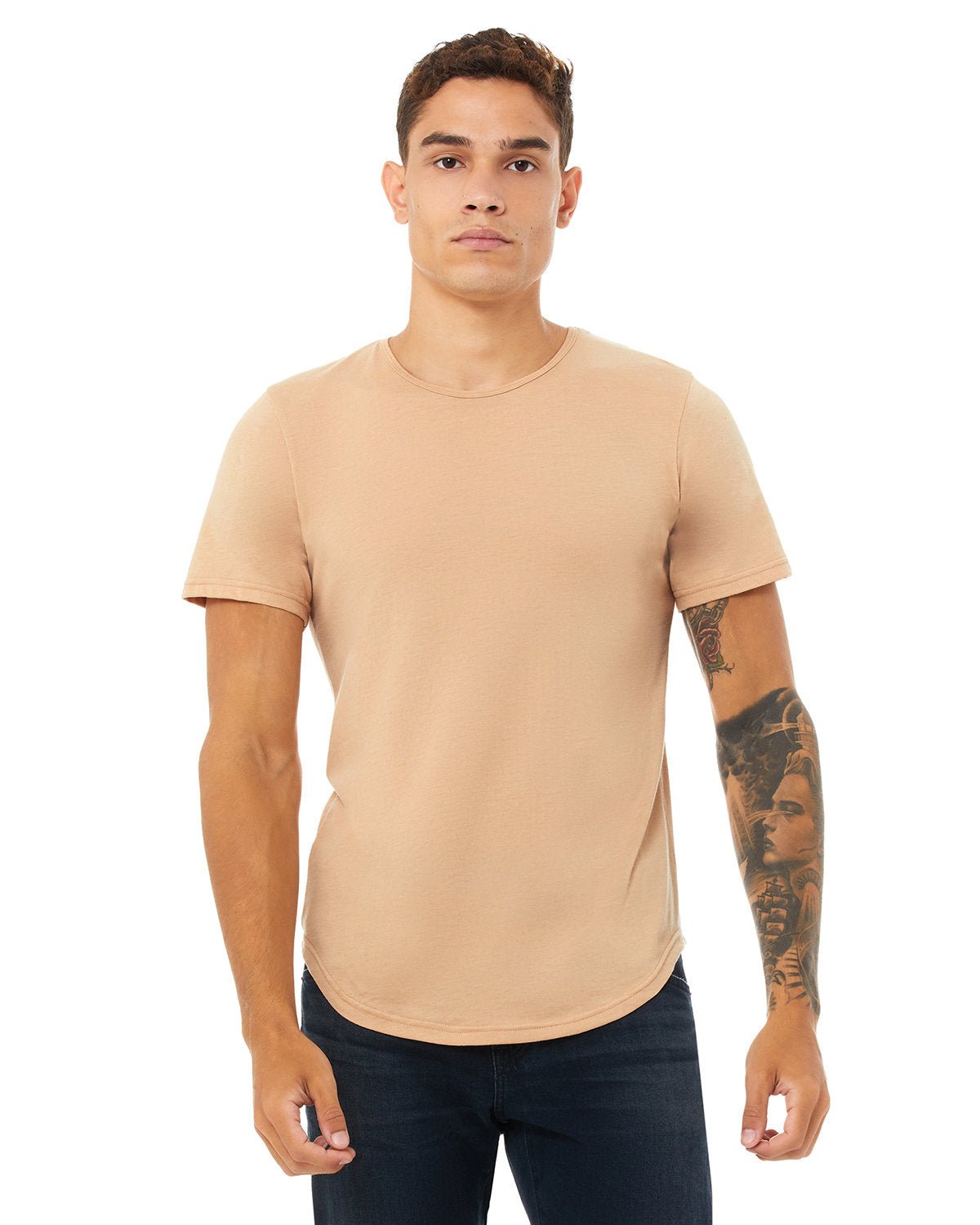 3003C-Bella + Canvas-HTHR SAND DUNE-Bella + Canvas-T-Shirts-1