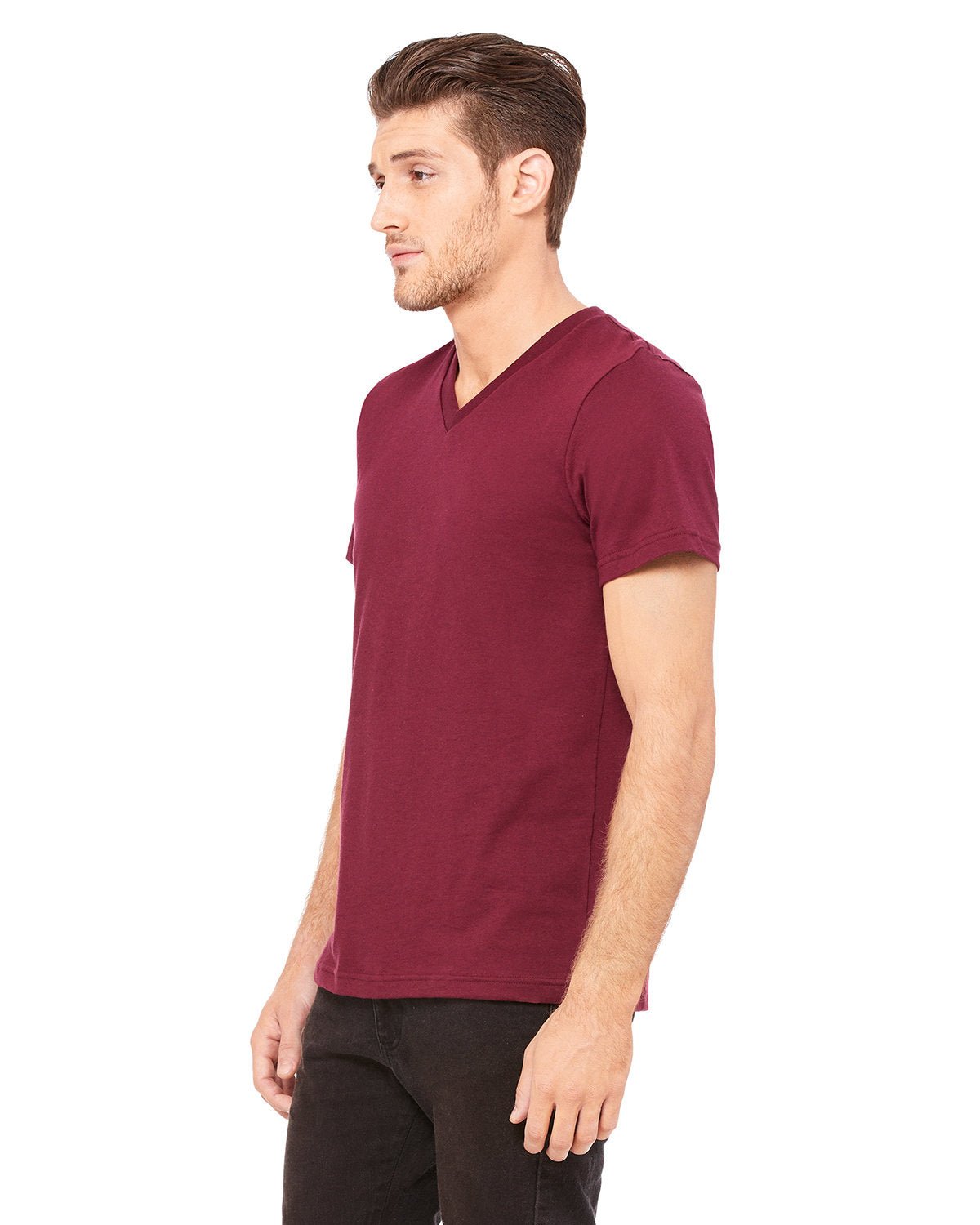 3005-Bella + Canvas-MAROON-Bella + Canvas-T-Shirts-3