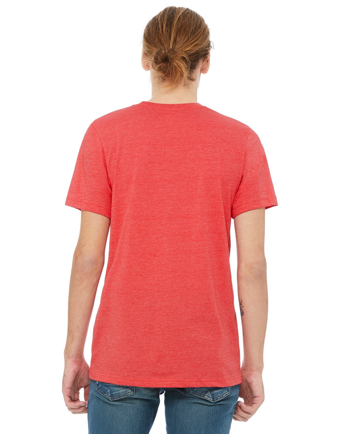 3021-Bella + Canvas-HTHR RED/ DP HTH-Bella + Canvas-T-Shirts-2