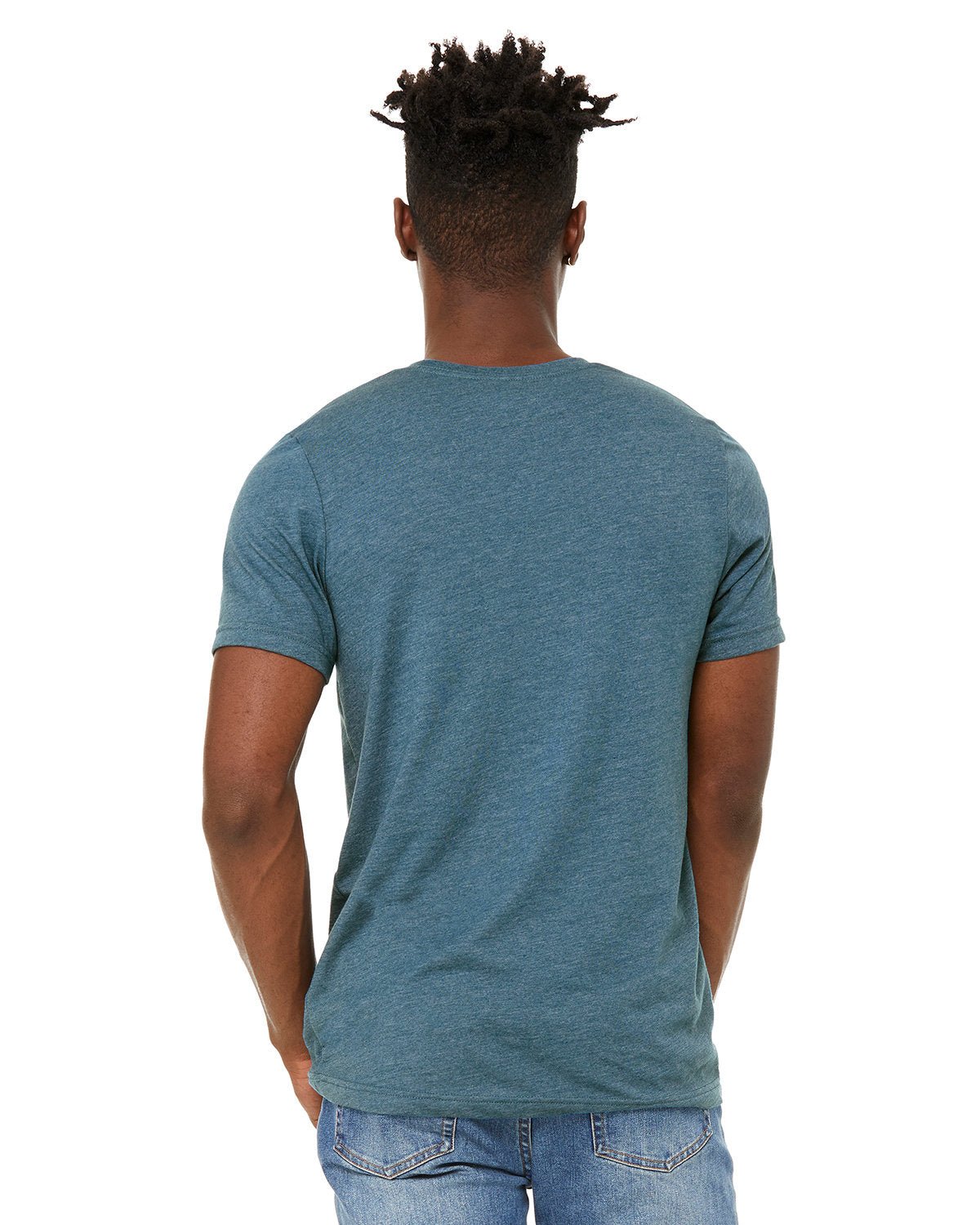 3301C-Bella + Canvas-HTHR DEEP TEAL-Bella + Canvas-T-Shirts-2