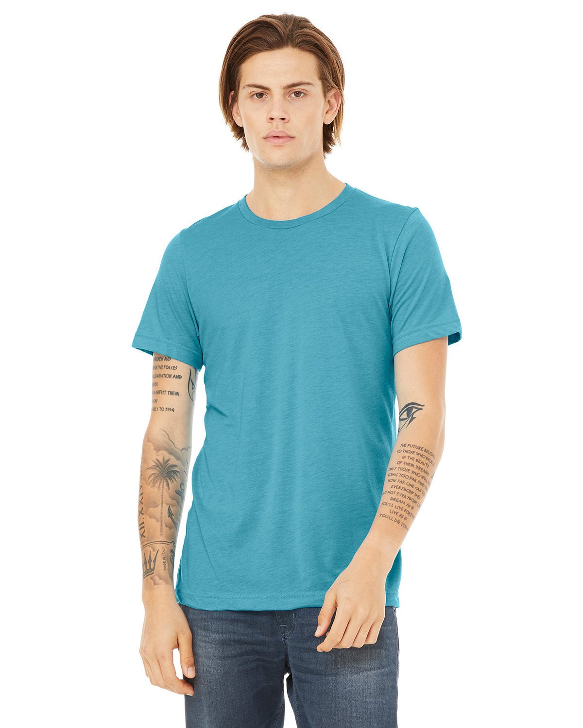 3413C-Bella + Canvas-AQUA TRIBLEND-Bella + Canvas-T-Shirts-1